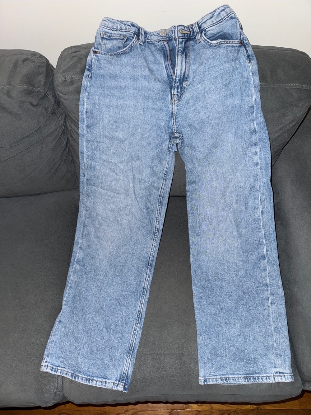 H&M Light Blue Straight-Leg Kids Jeans